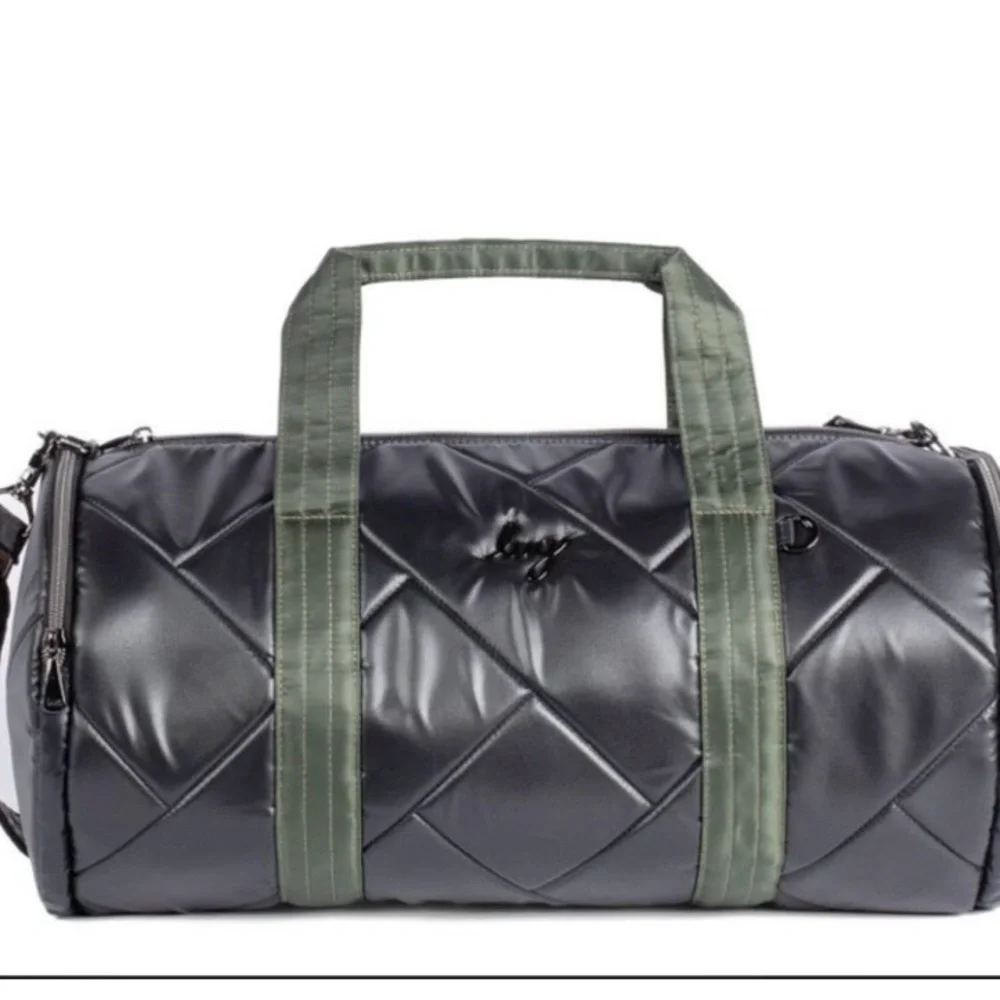 Lug Black and Green Quilted Duffel Bag